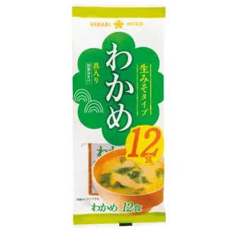 Sokuseki Nama Misoshiru Wakame 12p (błyskawiczna zupa miso z wodorostami wakame) 12 porcji