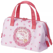 Load image into Gallery viewer, Gamaguchi-Gata Lunch Bag Hello Kitty Flower Wreath
